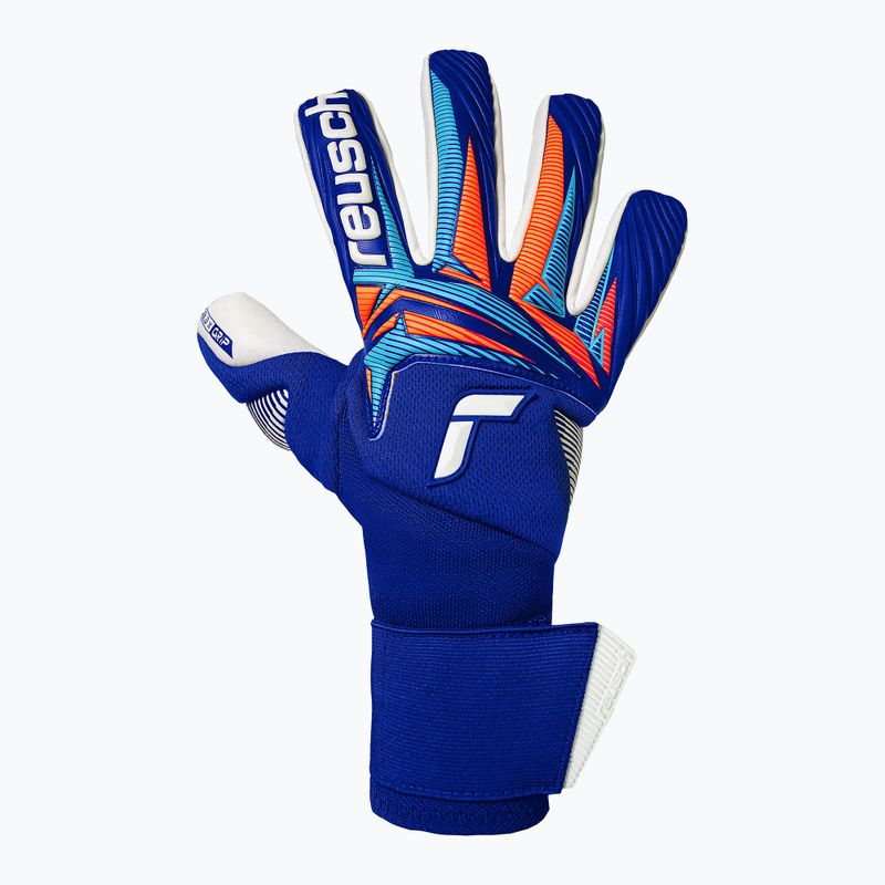 Rękawice bramkarskie Reusch Attrakt Gold X NC Gravity sharp blue/white/shocking orange 2