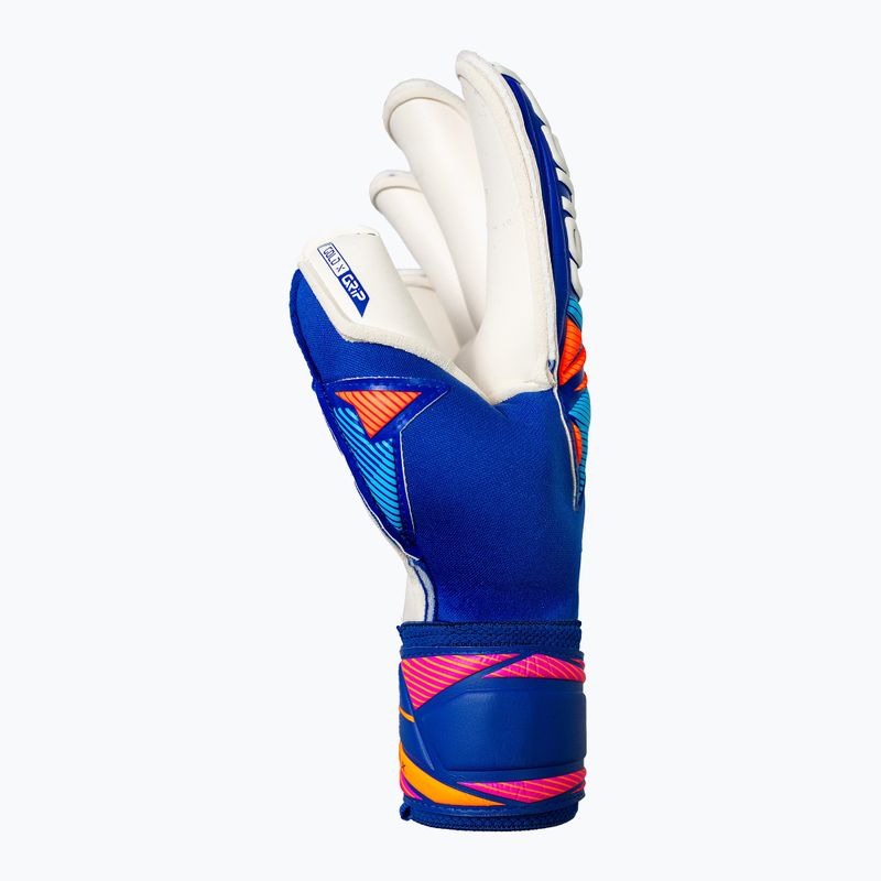Rękawice bramkarskie Reusch Attrakt Gold X Roll Finger sharp blue/white/shocking orange 4
