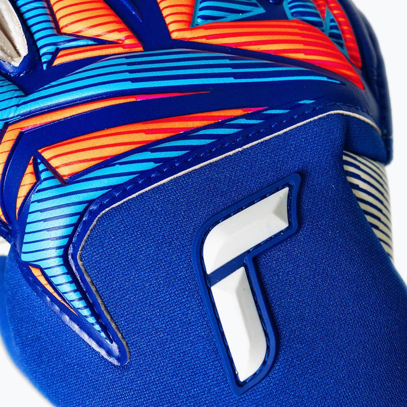 Rękawice bramkarskie Reusch Attrakt Gold X Roll Finger sharp blue/white/shocking orange 6