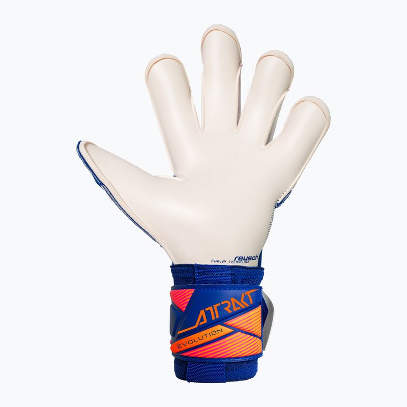 Rękawice bramkarskie Reusch Attrakt Gold X Evolution sharp blue/white/shocking orange 3