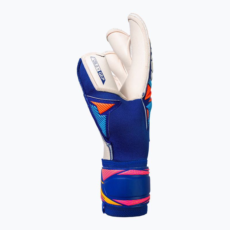 Rękawice bramkarskie Reusch Attrakt Gold X Evolution sharp blue/white/shocking orange 4