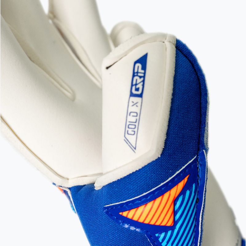 Rękawice bramkarskie Reusch Attrakt Gold X Evolution sharp blue/white/shocking orange 5