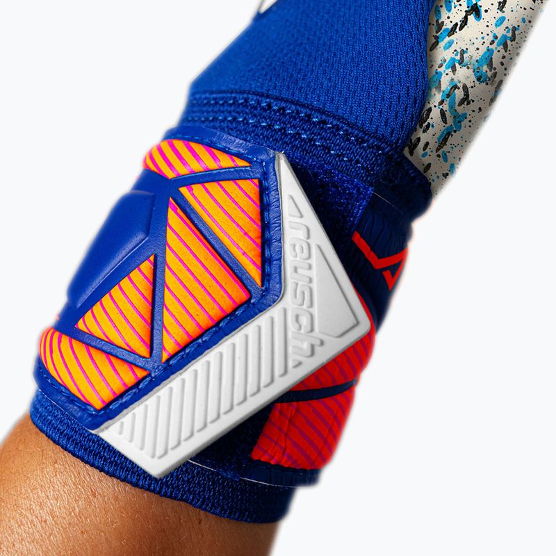 Rękawice bramkarskie Reusch Attrakt Fusion NC sharp blue/white/shocking orange 7