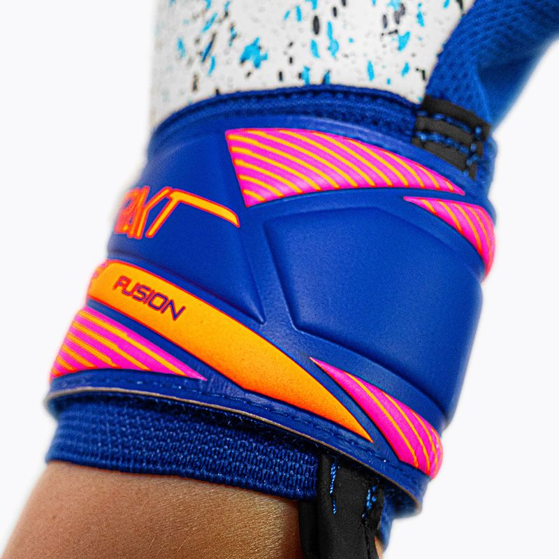 Rękawice bramkarskie Reusch Attrakt Fusion NC sharp blue/white/shocking orange 8