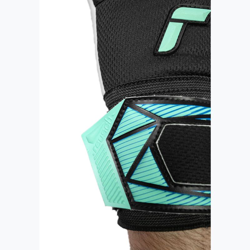 Rękawice bramkarskie Reusch Attrakt RE:GRIP NC black/ocean light 8