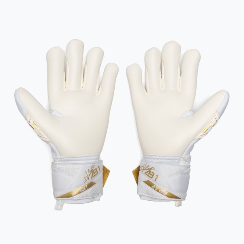 Rękawice bramkarskie Reusch Attrakt AB1 Advance white/gold 3