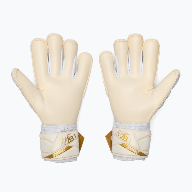 Rękawice bramkarskie Reusch Attrakt AB1 Duo white/gold 3