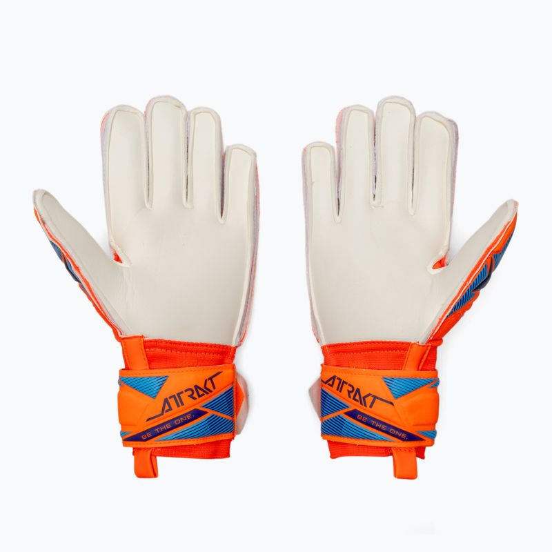 Rękawice bramkarskie dziecięce Reusch Attrakt Advance Junior shocking orange/blue 3