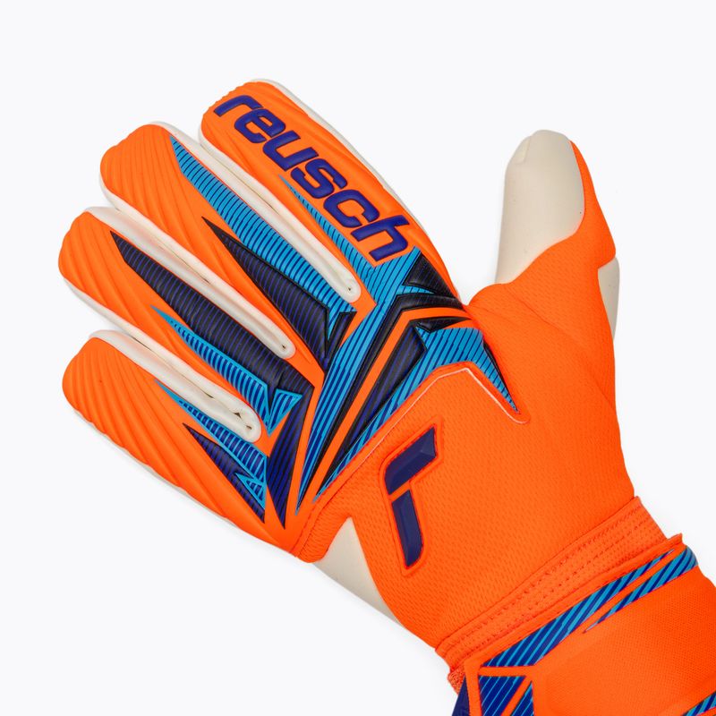 Rękawice bramkarskie Reusch Attrakt Gold X NC shocking orange/blue 4