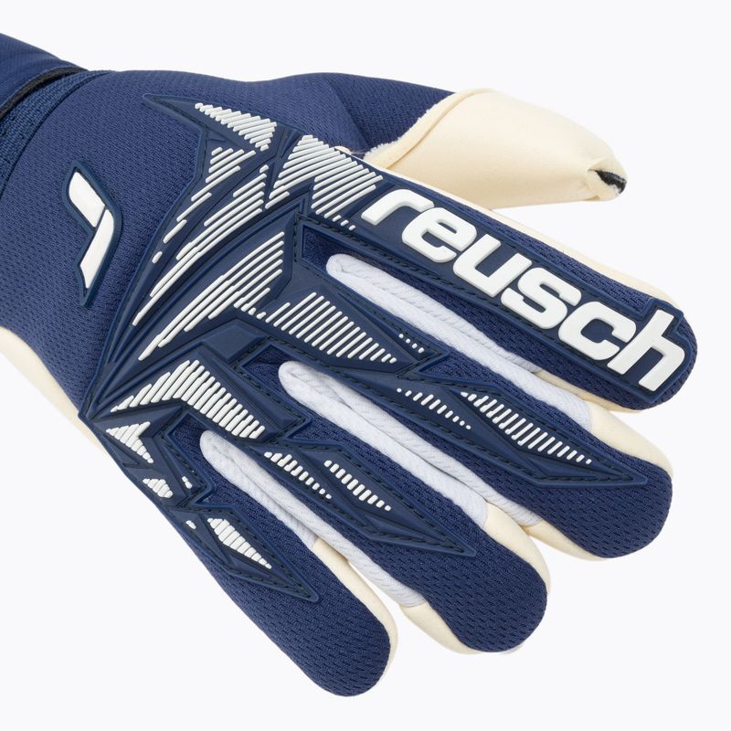 Rękawice bramkarskie Reusch Attrakt Freegel Gold X Finger Support Junior premium blue/white 4