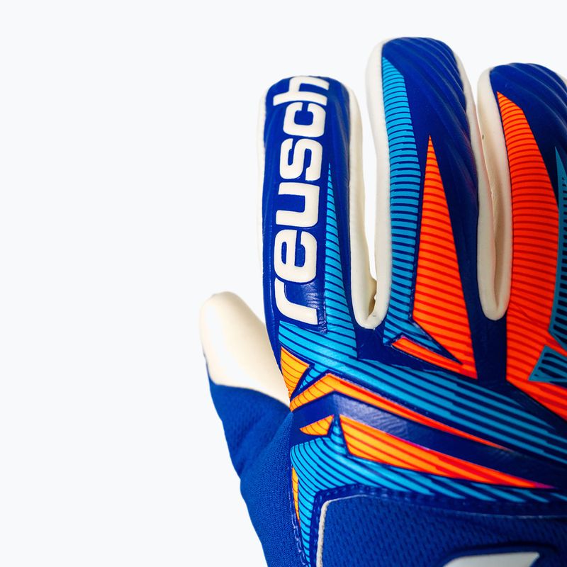 Rękawice bramkarskie Reusch Attrakt Gold X NC sharp blue/white/shocking orange 6