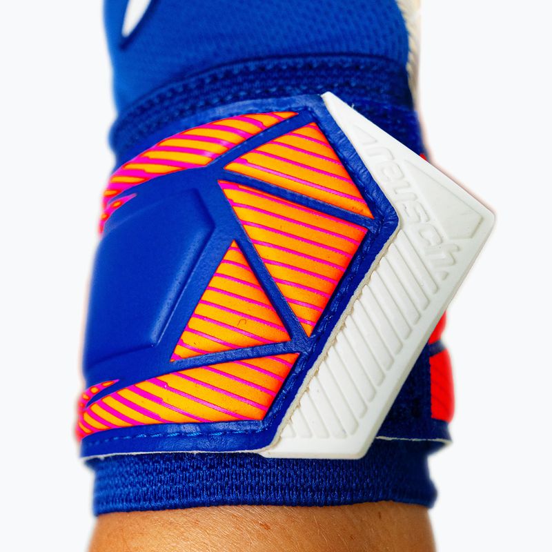 Rękawice bramkarskie Reusch Attrakt Gold X NC sharp blue/white/shocking orange 7