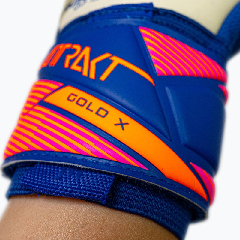 Rękawice bramkarskie Reusch Attrakt Gold X NC sharp blue/white/shocking orange 8