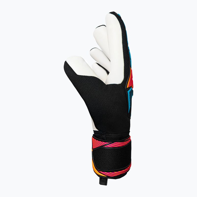 Rękawice bramkarskie Reusch Attrakt Freegel Advance black/aqua blue/shocking orange 4