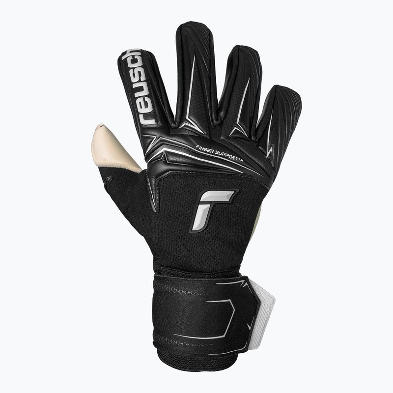 Rękawice bramkarskie Reusch Attrakt Gold X NC Finger Support black/white 2