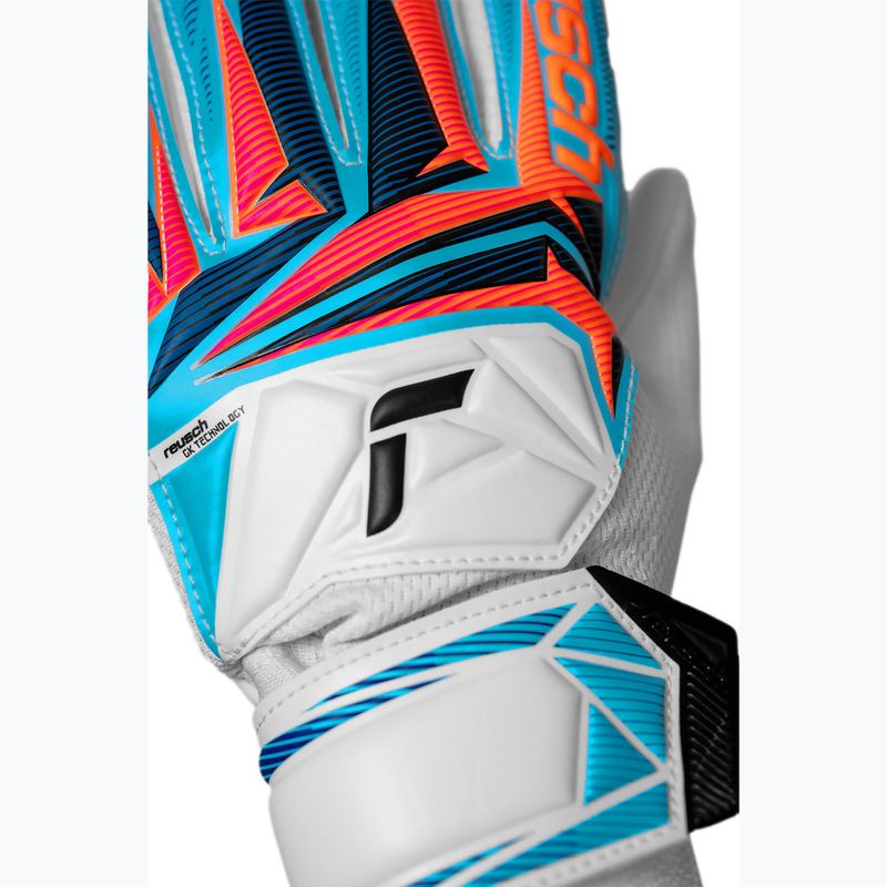 Rękawice bramkarskie dziecięce Reusch Attrakt Starter Solid Junior white/light blue 6