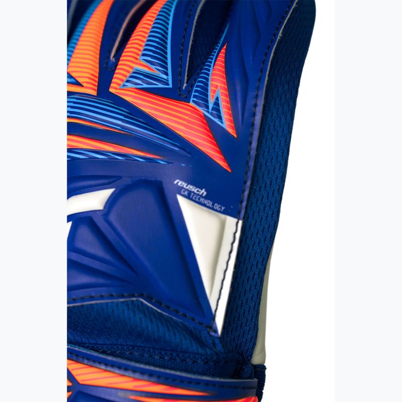 Rękawice bramkarskie dziecięce Reusch Attrakt Starter Solid Junior sharp blue/white/shocking orange 7
