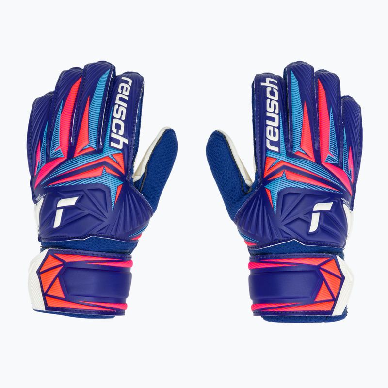 Rękawice bramkarskie dziecięce Reusch Attrakt Solid Junior sharp blue/white/shocking orange 2