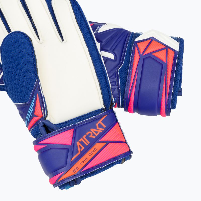 Rękawice bramkarskie dziecięce Reusch Attrakt Solid Junior sharp blue/white/shocking orange 5