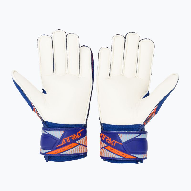 Rękawice bramkarskie dziecięce Reusch Attrakt Solid Junior sharp blue/shocking orange 3