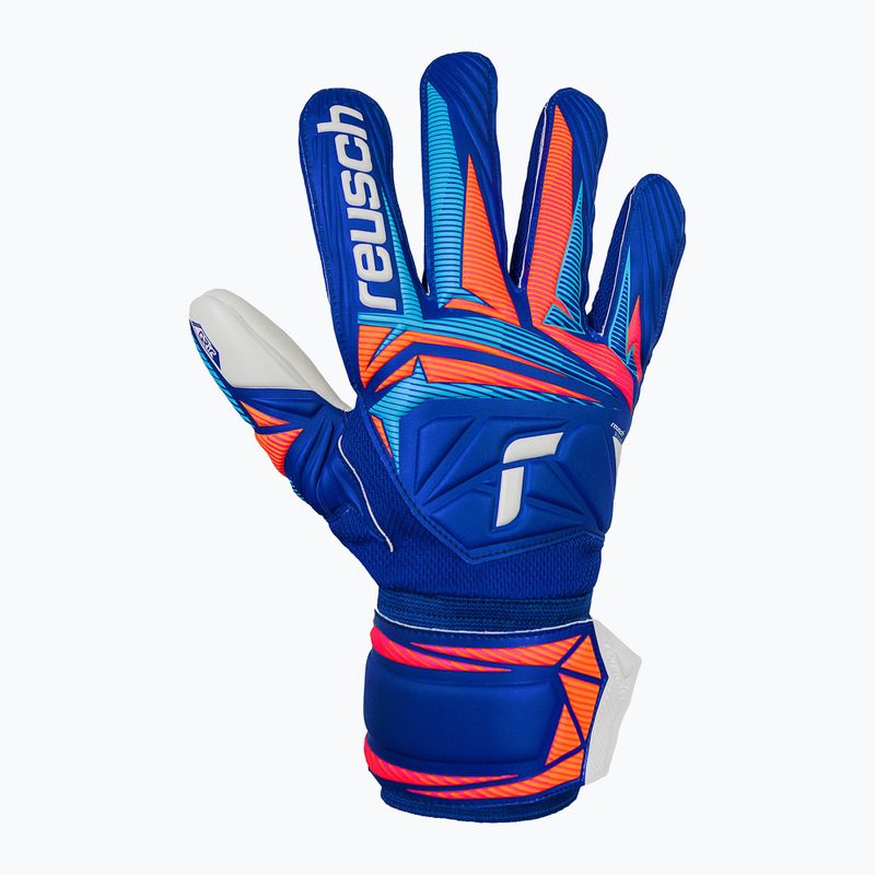 Rękawice bramkarskie Reusch Attrakt Grip sharp blue/white/shocking orange 2