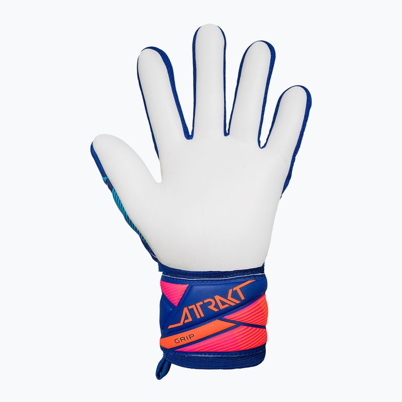 Rękawice bramkarskie Reusch Attrakt Grip sharp blue/white/shocking orange 3