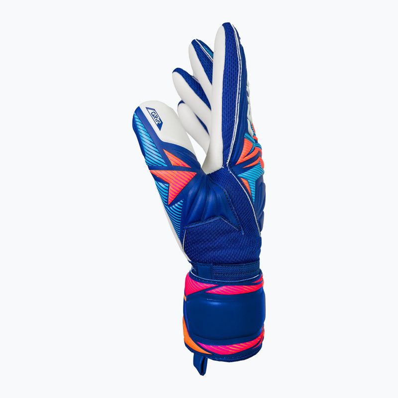 Rękawice bramkarskie Reusch Attrakt Grip sharp blue/white/shocking orange 4
