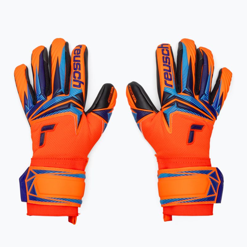 Rękawice bramkarskie dziecięce Reusch Attrakt Infinity Evolution NC Junior shocking orange/blue/black 2