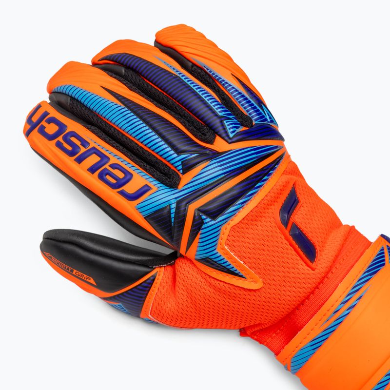 Rękawice bramkarskie dziecięce Reusch Attrakt Infinity Evolution NC Junior shocking orange/blue/black 4