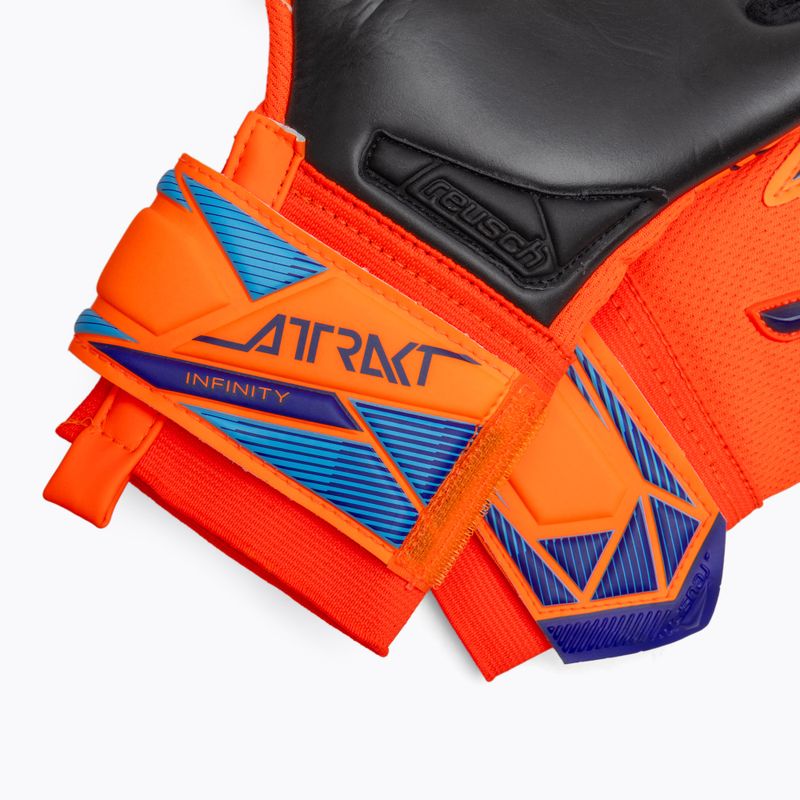 Rękawice bramkarskie dziecięce Reusch Attrakt Infinity Evolution NC Junior shocking orange/blue/black 5