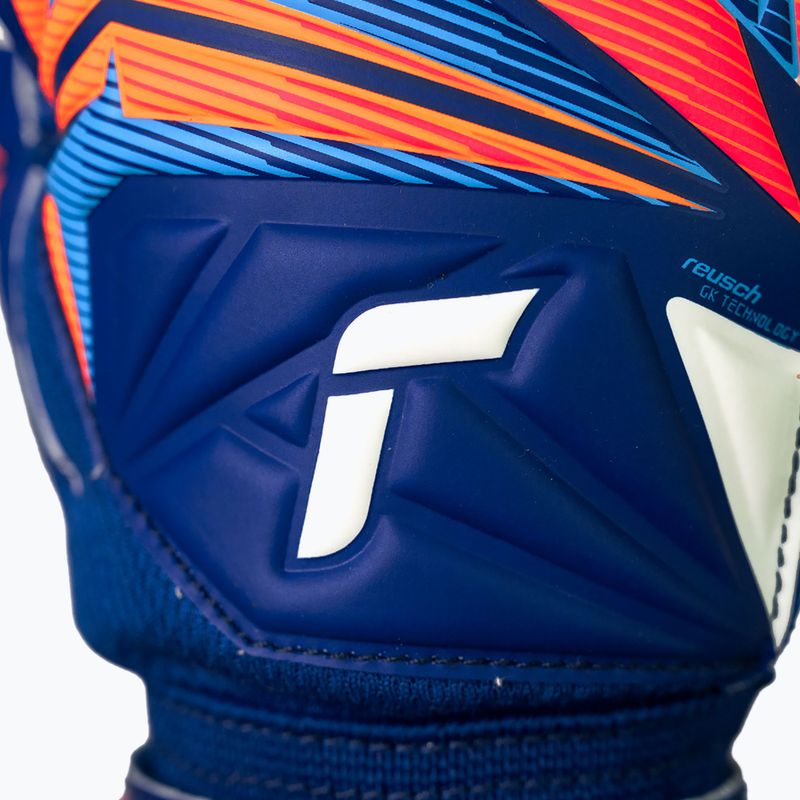 Rękawice bramkarskie dziecięce Reusch Attrakt Advance Junior sharp blue/white/shocking orange 7