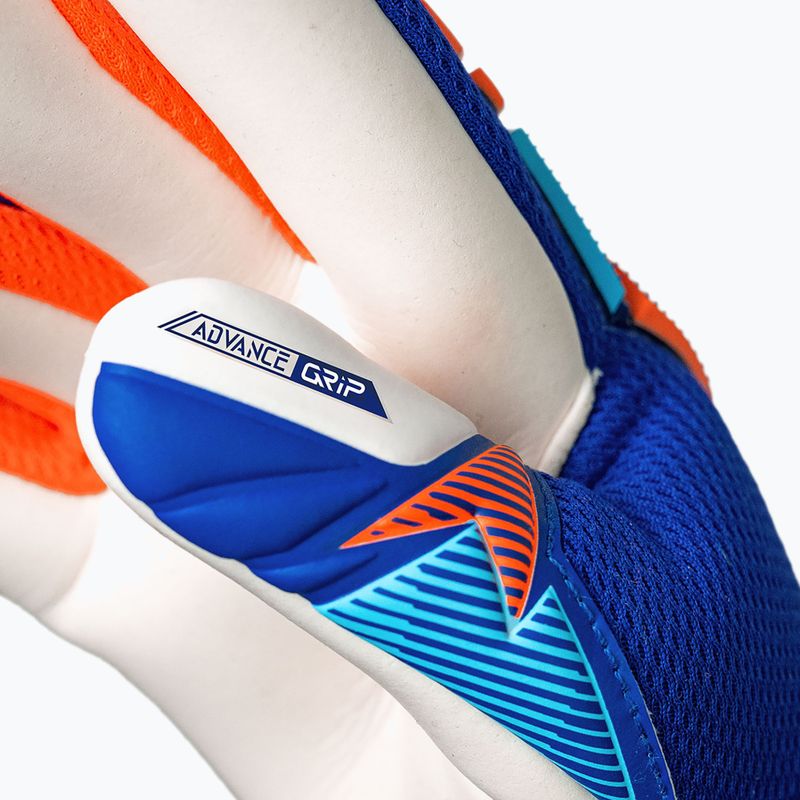 Rękawice bramkarskie dziecięce Reusch Attrakt Freegel Advance Junior sharp blue/shocking orange 8