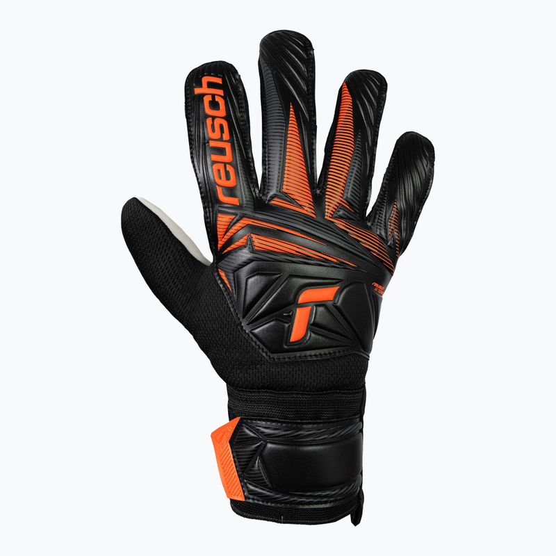 Rękawice bramkarskie Reusch Attrakt Starter Solid black/shocking orange 2