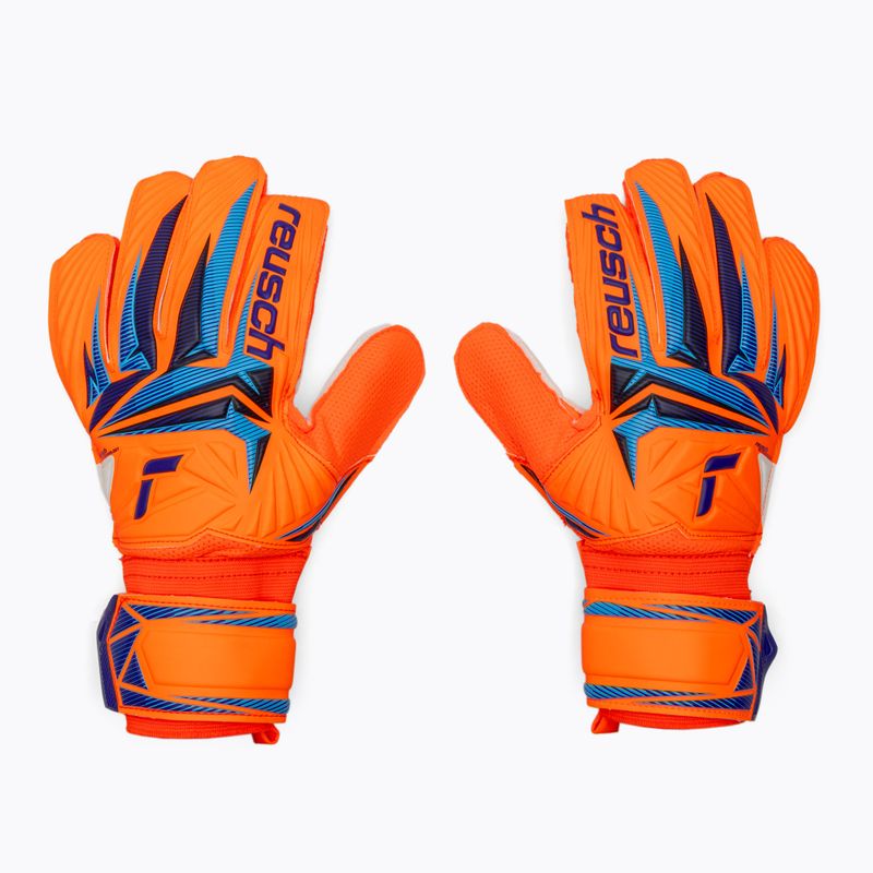 Rękawice bramkarskie Reusch Attrakt Solid shocking orange/blue 2