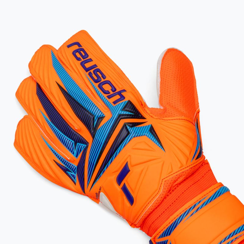 Rękawice bramkarskie Reusch Attrakt Solid shocking orange/blue 4