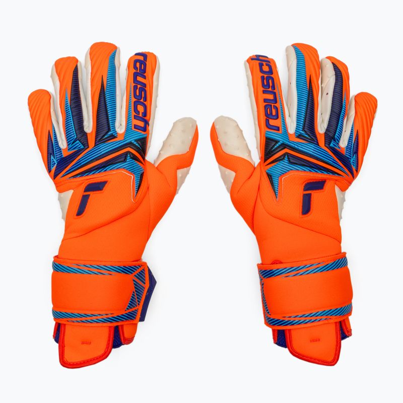 Rękawice bramkarskie Reusch Attrakt SpeedBump Guardian shocking orange/blue 2