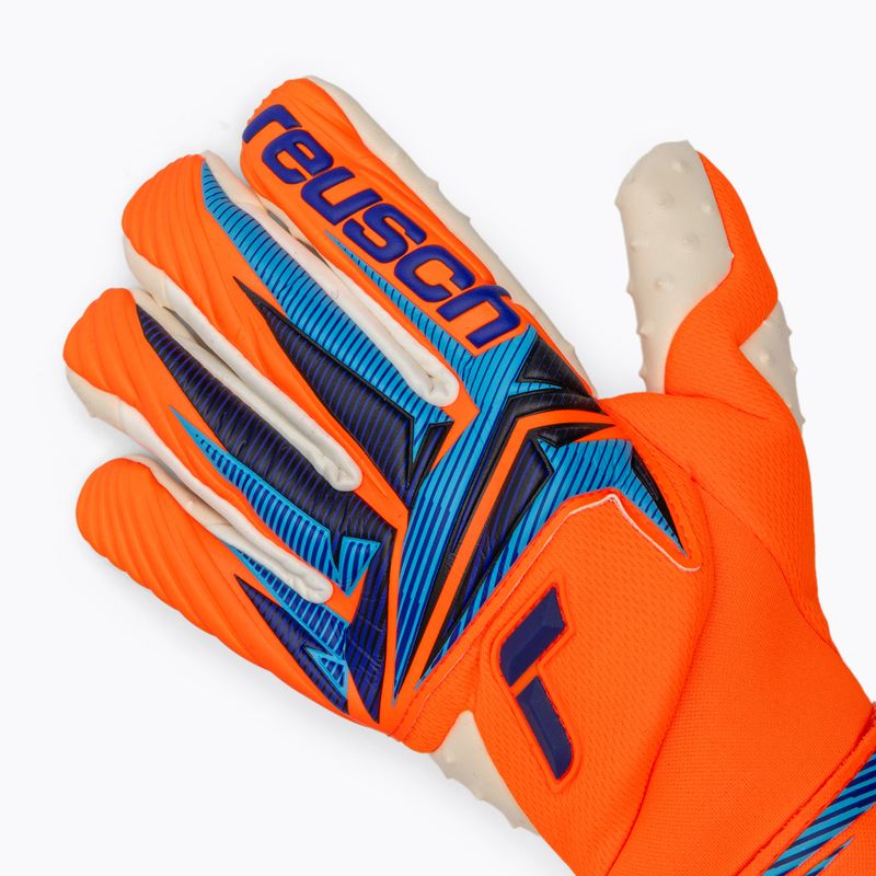 Rękawice bramkarskie Reusch Attrakt SpeedBump Guardian shocking orange/blue 4