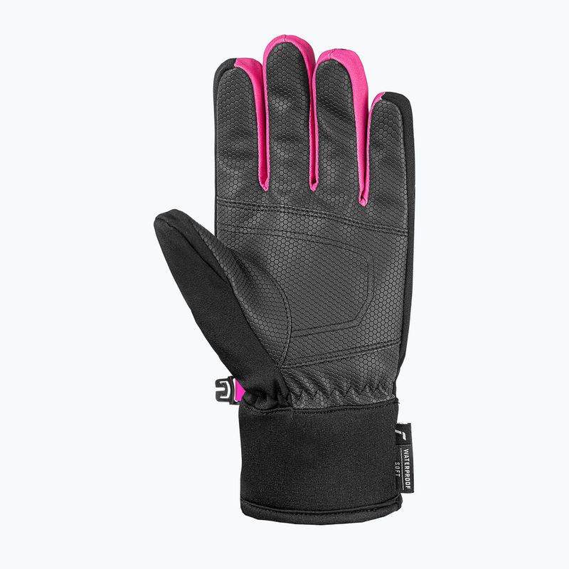 Rękawice narciarskie dziecięce Reusch Leo R-Tex XT black/black melange/pink glo 3