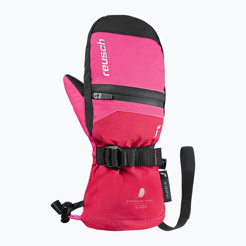 Rękawice narciarskie dziecięce Reusch Lan R-Tex XT Mitten cerise/pink glo 2