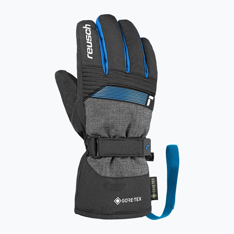 Rękawice narciarskie dziecięce Reusch Rocket GORE-TEX black/black melange/brilliant blue 2