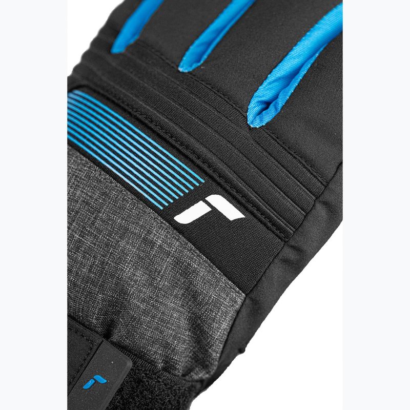 Rękawice narciarskie dziecięce Reusch Rocket GORE-TEX black/black melange/brilliant blue 6