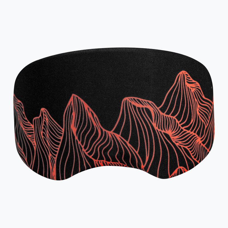 Pokrowiec na gogle Reusch Goggle Cover black/fluo red 3