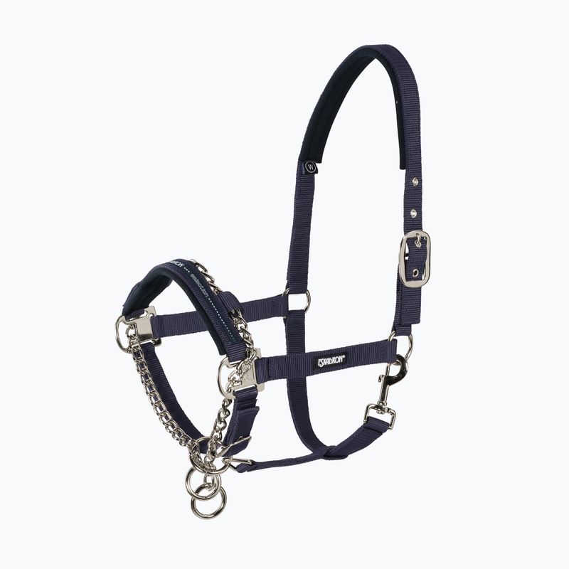 Kantar dla konia Eskadron Control Pin Buckle ciemnoniebieski