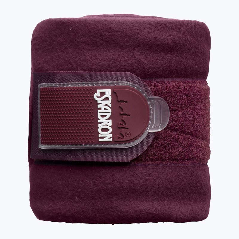 Owijki polarowe dla konia Eskadron Fleece bordowe