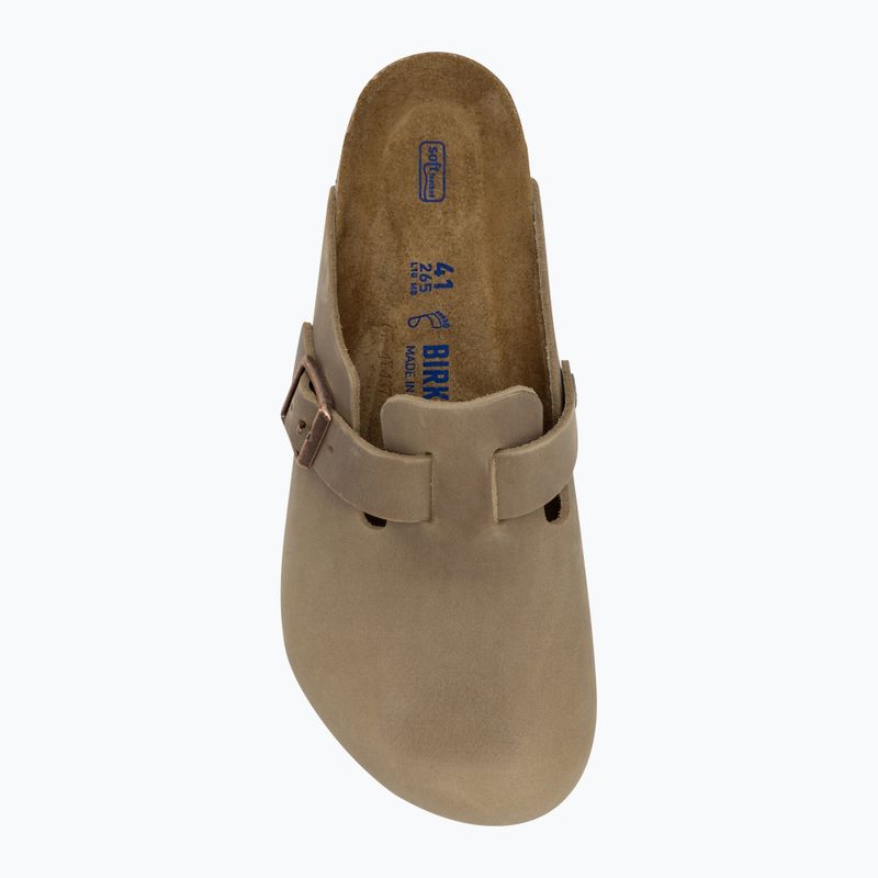 Klapki BIRKENSTOCK Boston SFB LEOI Regular tabacco brown 5