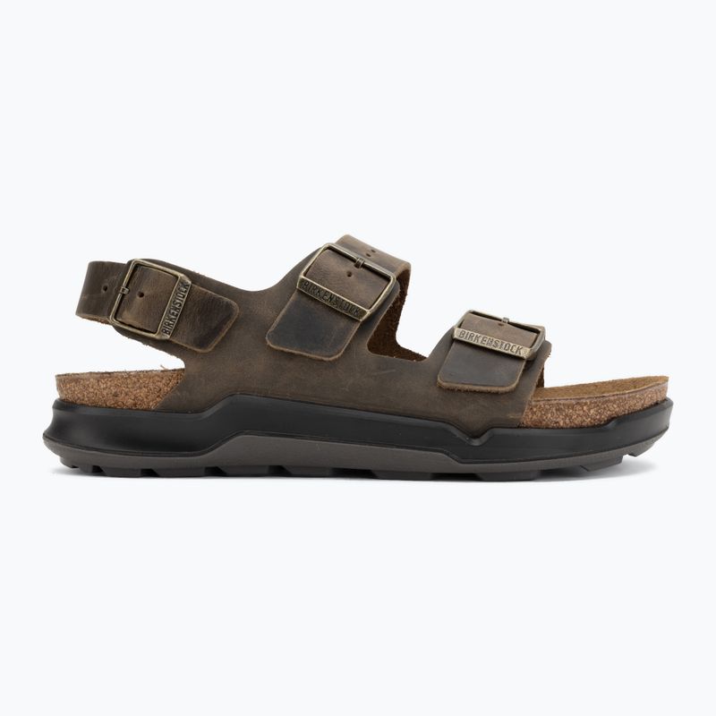 Sandały męskie BIRKENSTOCK Milano Crosstown Oiled Leather Regular faded khaki 2