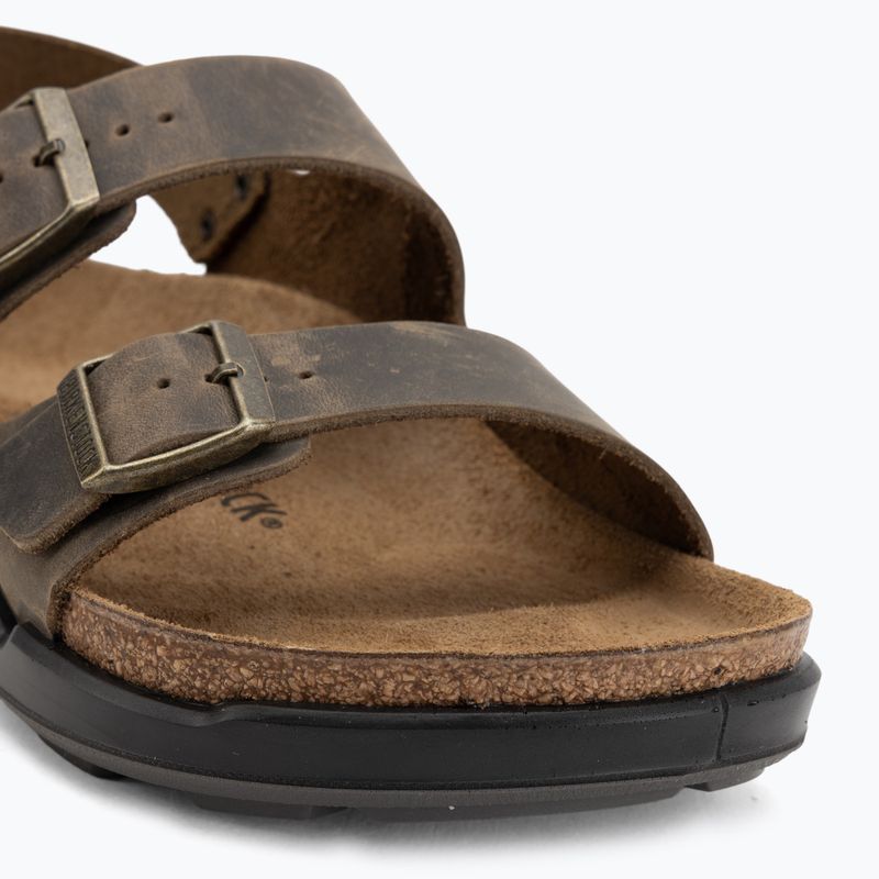 Sandały męskie BIRKENSTOCK Milano Crosstown Oiled Leather Regular faded khaki 7