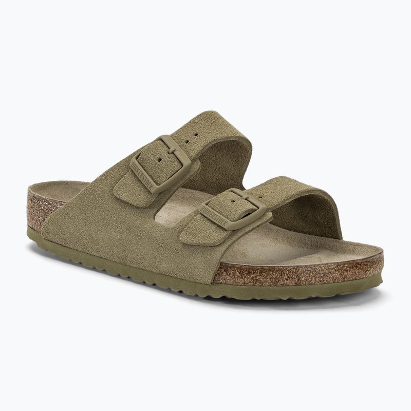 Klapki BIRKENSTOCK Arizona Suede Regular faded khaki