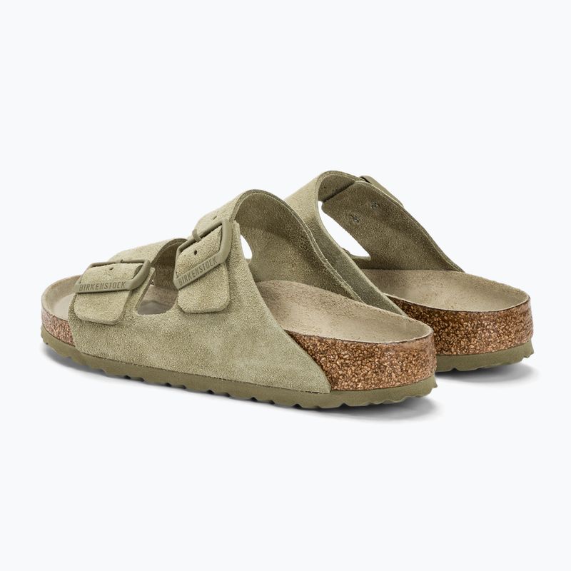 Klapki BIRKENSTOCK Arizona Suede Narrow faded khaki 3