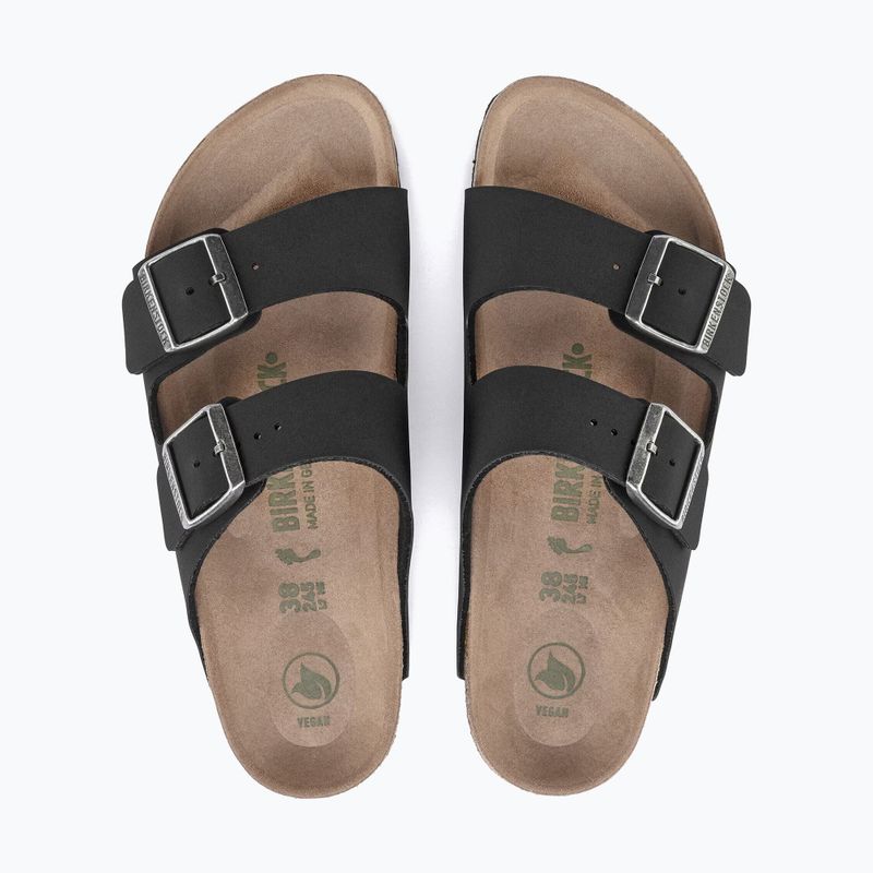 Klapki BIRKENSTOCK Arizona Vegan Birkibuc Narrow black 4